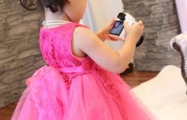 子供専門写真館スタジオバンビのドレス撮影